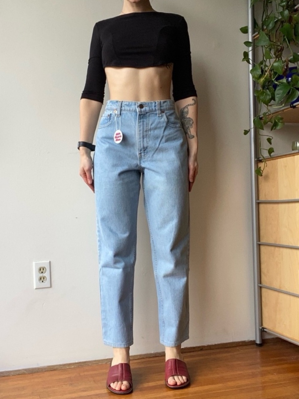 Levi’s 551 vintage light wash straight leg jeans - made in Canada